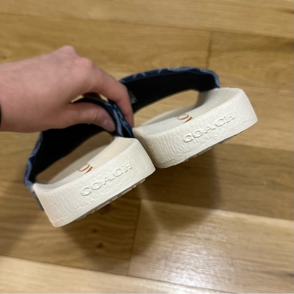 NEW Coach Udele Sport Slide In Signature Denim - Picture 6 of 8